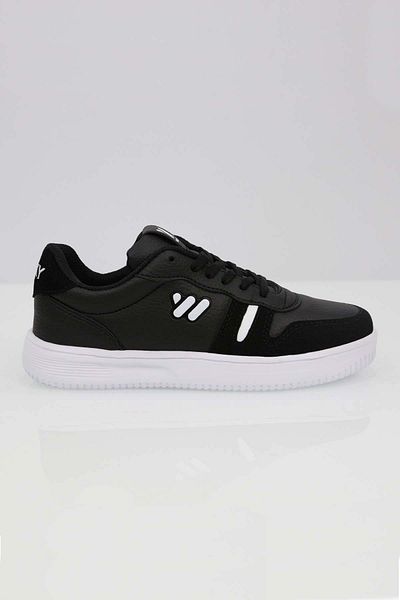 Walky - Jason Black - White Ultra Light Comfortable Flexible Unisex Sports Sneaker Shoes