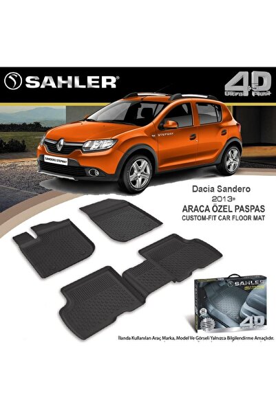 Sahler Dacia Sandero Havuzlu Paspas 4,5d 2013 Sonrası