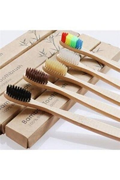 Smyak Antibacterial Natural Bamboo Soft Toothbrush for Sensitive Gums