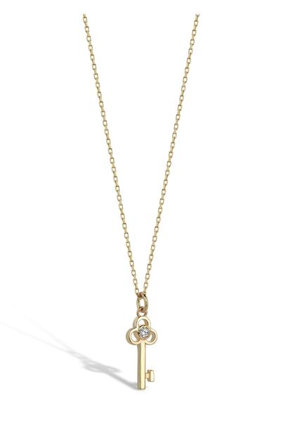 sayyes pırlanta 0.02 Karat Pırlanta Anahtar Kolye