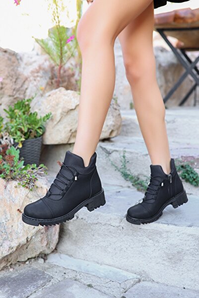 Madam Tarz Μπότες με φερμουάρ με λεπτομέρεια από καουτσούκ Ibiza