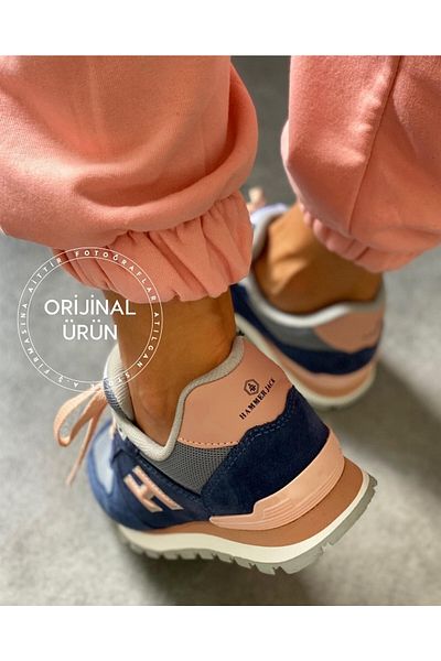 Hammer Jack Pantofi de damă din piele naturală - Indigo și pudră