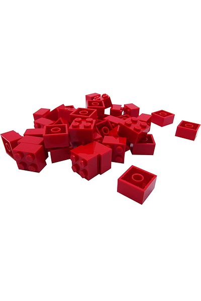 LEGO Accessory Custom Moc Creator Brick 2 X 2 Brick Red 4 Pieces Will Be Sent