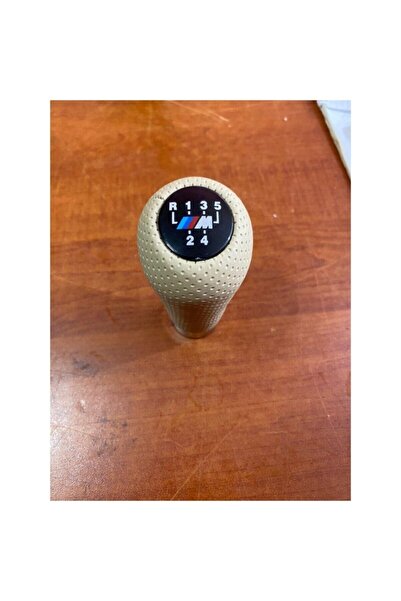 İst-Oto bmw | M Logo Gear Shift Knob Beige With Hole For E30, E34, E36, E39, ...