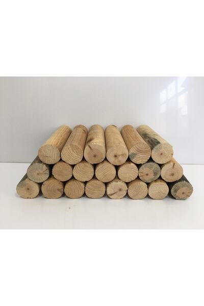 BAHÇE AHŞAP DEKORASYON Şömine Odunu 19 Cm & 20 Adet