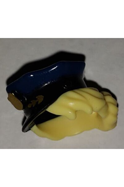 LEGO Orjinal Aksesuar Moc Minifigür Minifigure Sarışın Kadın Polis Şapka 1 Ad...