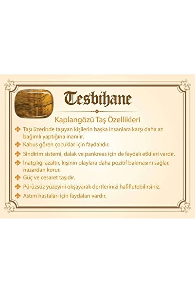 Tesbihane 1000 Sterling Silver Kazaz Tassel Globe Cut Mixed Color Tiger Eye Natural Stone Rosary101001931