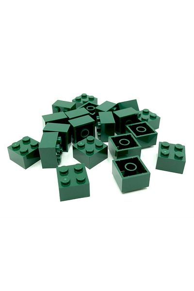 LEGO اكسسوارات أصلية اكسسوارات مخصصة موك كريتور بريك 2 × 2 قرميد أخضر داكن 4 قطع سيتم إرسالها