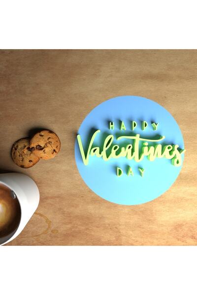 CookieKonsept قالب كوكي مطبوع عليه عيد الحب السعيد