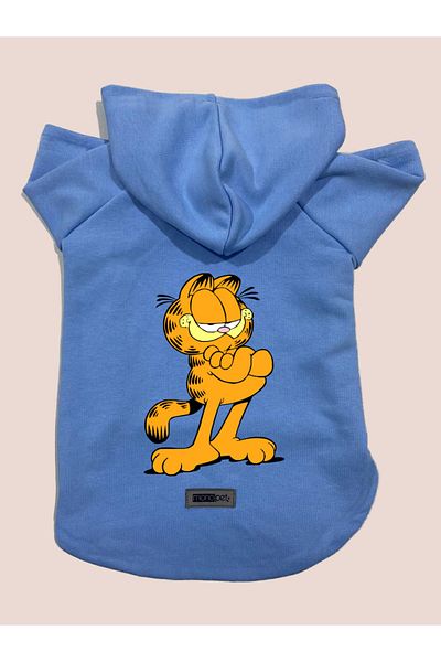 Monopetz Hooded Fleece Sweatshirt Dog And Cat Outfit & Dress - Garfield