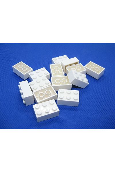 LEGO Accessory Moc Custom Creator Brick 2 X 3 Bricks White 4 Pieces Will Be Sent