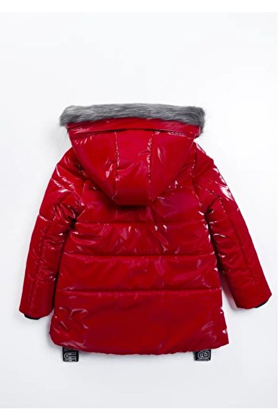 Midimod Gold Girl's Thick Hooded Fleece Coat