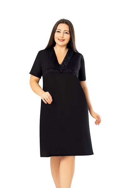BNM Women's Plus Size Short Sleeve Nightgown