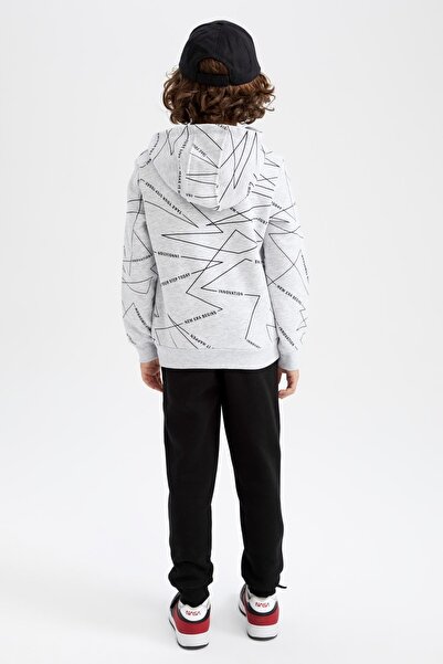 DeFacto Φούτερ για αγόρι με κουκούλα Σετ φόρμας κάτω 2 τεμαχίων