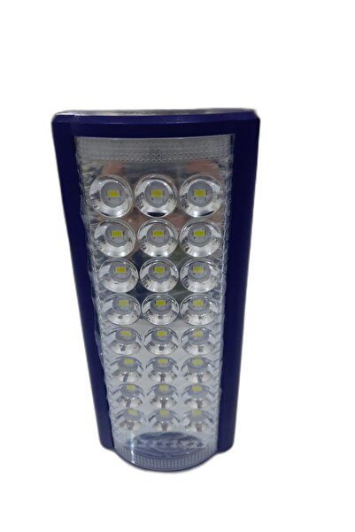 ALMİNA 24 Büyük Ledli Mavi 80 Saat Yanan Usb Şarjlı Led Işıldak - Telefon Şarj Edebilen