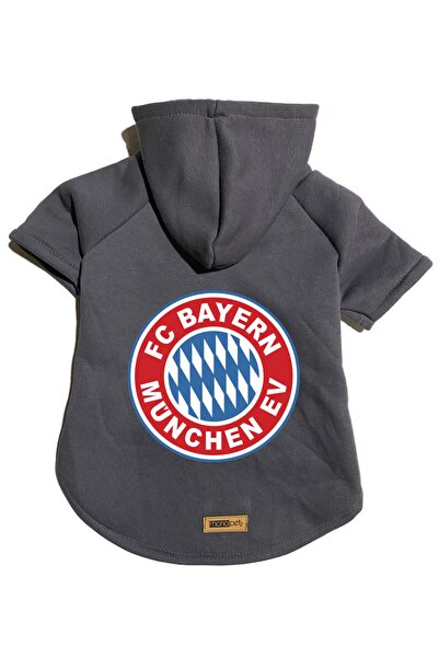 Monopetz سويت شيرت من الصوف بغطاء للرأس ملابس للكلاب والقطط - أنثراسايت بايرن...