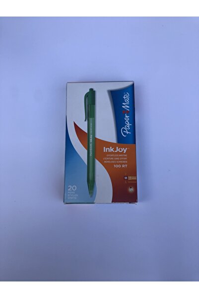 Inkjoy قلم Papermate 100 Rt Ulv ذو الضغط العلوي باللون الأخضر 20 Li S0957060 ...