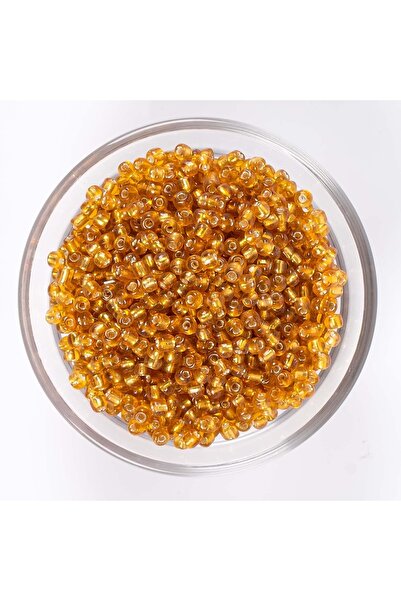 yfhobi 50 Gram - 4 Mm Şeffaf Açık Kahve Renk Büyük Boy Kum Boncuk, Takı Yapım...