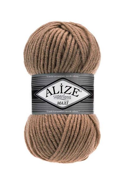 Alize Superlana Maxi 466 - Bej închis 100 Gr Ață de tricotat manual