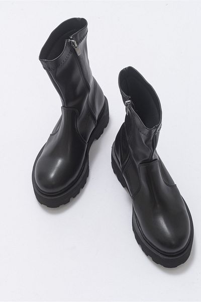 LuviShoes Rush Schwarze Damenstiefel