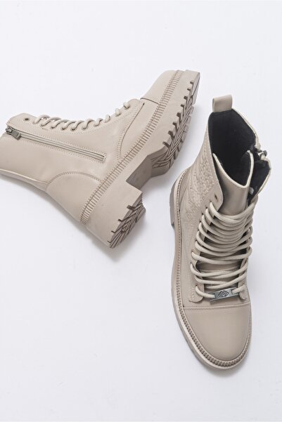 LuviShoes Aboard Γυναικείες Μπότες Beige Skin