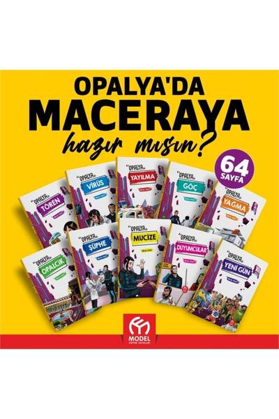 MODEL EĞİTİM YAYINCILIK Model Eğitim Yayınları Opalya 10 Lu Hikaye Seti 10 Kitap 10 Test 64 Sayfa