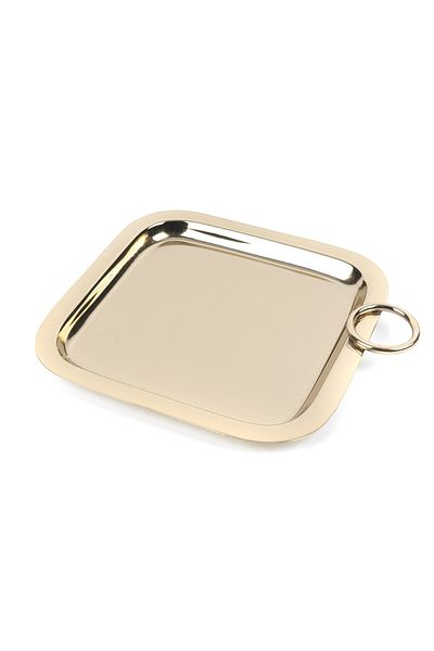 Mikasa Moor Gold Square Tray 23x23x2cm