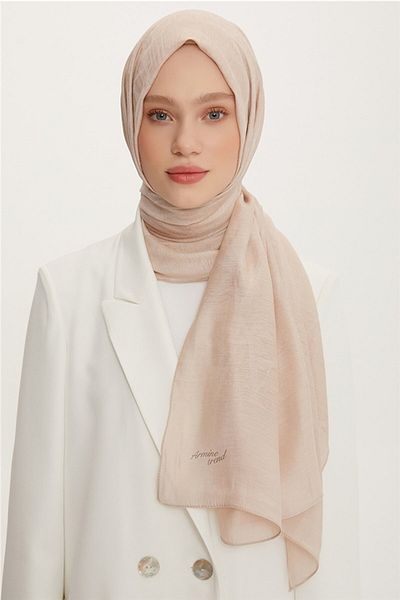 Armine Trend Alpha Shawl 5 75x195 4387 - Μπεζ