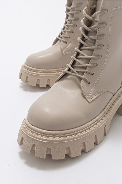 LuviShoes Εργαλειο Μπεζ Γυναικείες Μπότες