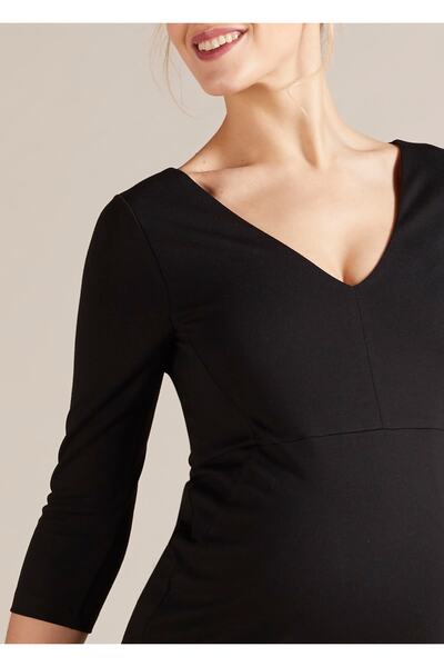 GEBE V Yaka Tüp Hamile Elbisesi Kaliyana