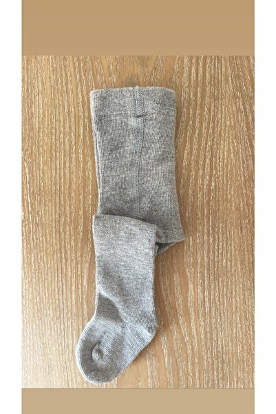 Zey Organik Gri Külotlu Çorap Yenidoğan, Prematüre Bebek