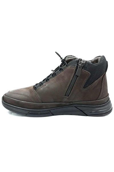 Pierre Cardin 382202 Ανδρικές μπότες από γνήσιο δέρμα/καφέ Nubuck/Μέγεθος 44