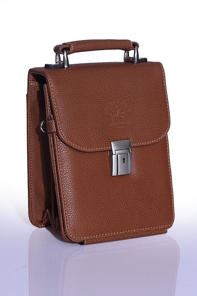 By Hakan West Polo 1010 Men's Lockable Vertical Hand and Shoulder Daily Use Business Stylish Design 4 Compartment Bag Tab