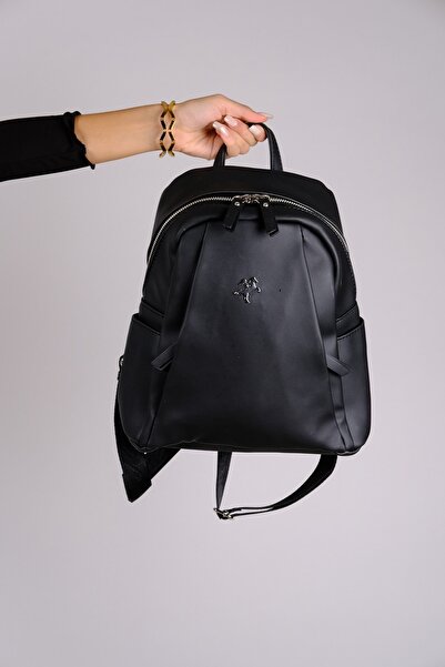 Luvi 1201 Siyah Cilt Kadın Günlük Çanta