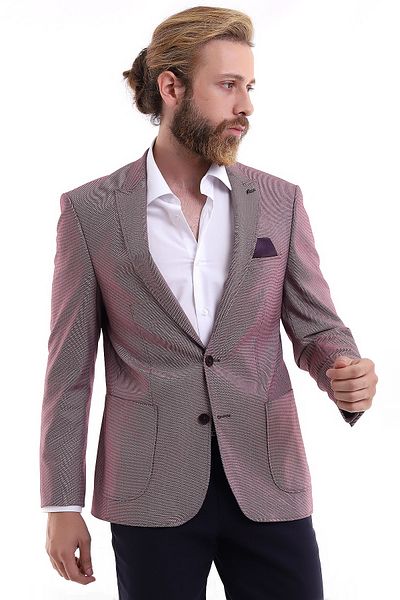Burgundy Men Plus Size Blazers Styles Prices Trendyol