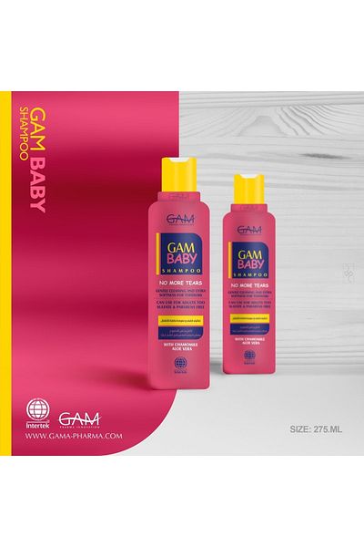 GAM 275 Ml Aloe Vera Eye-Free Baby Shampoo - Leaves Pleasant Fragrance