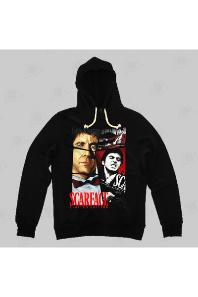 Built By Crazy Hanorac cu glugă unisex Scarface Collage