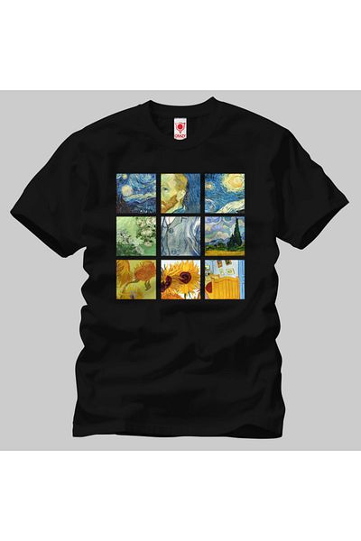 Built By Crazy Van Gogh Art Unisex T-Shirt