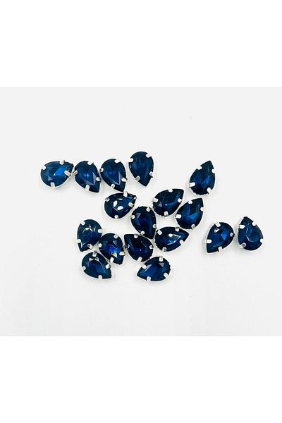 yiğit aksesuar 10x14 (1,4 εκ.) Montana Case Dikstru Drop Glass Stone 100 τεμάχια