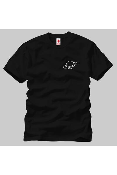 Built By Crazy Μπλουζάκι Unisex με λογότυπο Saturn