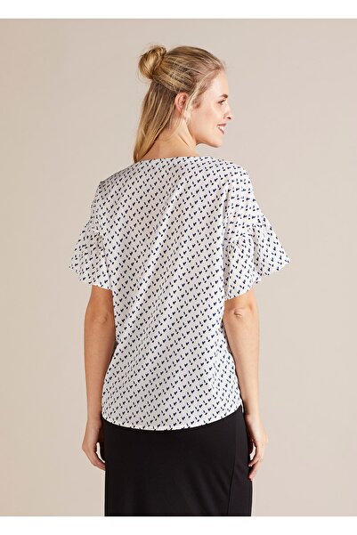 GEBE Zipper Detailed Maternity Blouse Wilma