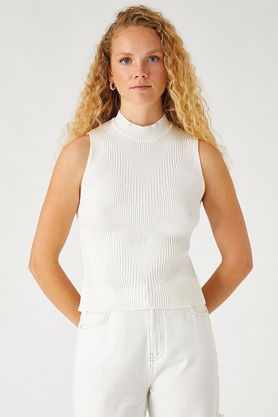 Koton Women's High Collar Undershirt 3wak30019ht