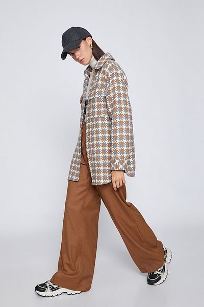 Koton Dámská bunda se vzorem Houndstooth 3wak20107ew