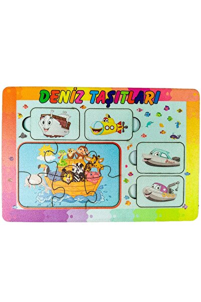 artı dekor 5'li Eğitici Çocuk Bultak Yabboz Puzzle Seti1 14x20 Cm (BT 1-5)