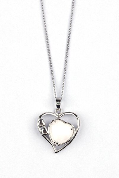 Alibaba Doğaltaş Kristal Kuvars Doğal Taş Kalp Model Kolye