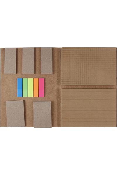 SEYFİKİRTASİYE Kraft Parçalı Yapışkanlı Kağıt Post-it Seti Defter Biçiminde 1...