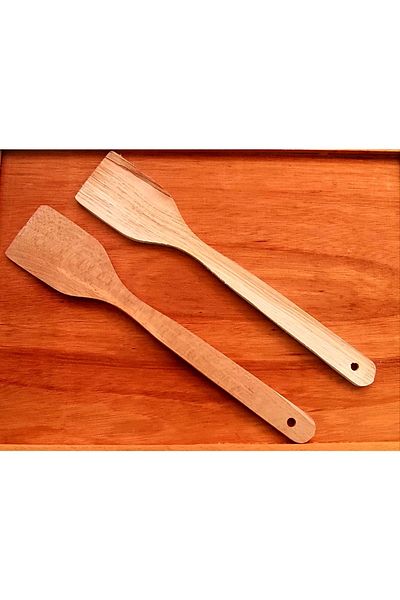 Ahşap 2 Pieces 30 Cm Wooden Spatula Kitchen Dining Utensils