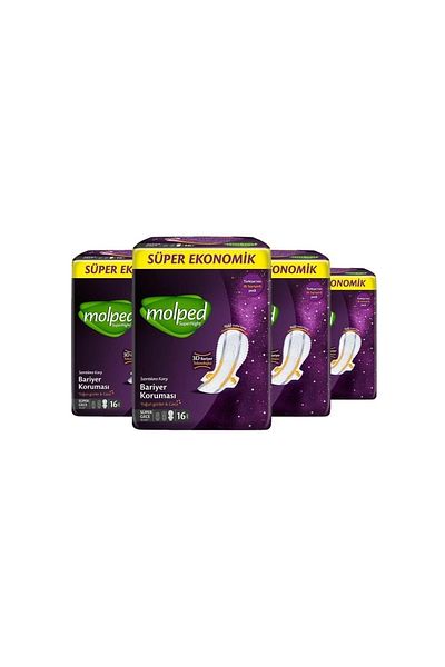 Molped Supernight Super Night Super Economic Pad 16 Pieces X 4