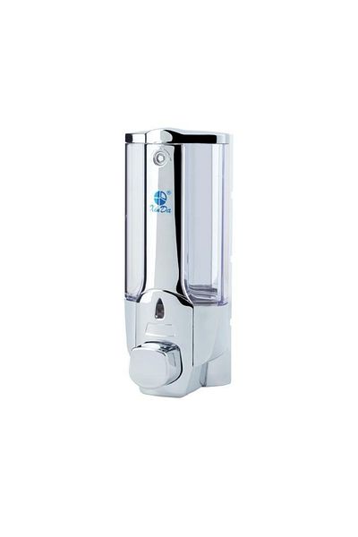Omnipazar Xinda Zyq138k Dispenser pentru săpun lichid și șampon cromat 380 ml