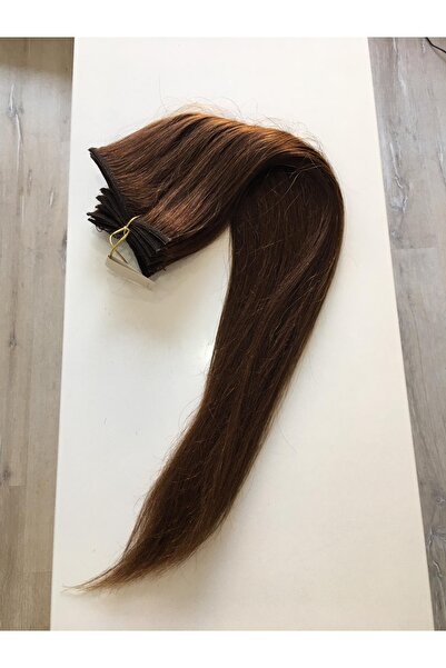 renklidüşler Trend Peruk Lüx 8 Parça Çıtçıt %100 Gerçek Insan Saçı Açık Kahve...